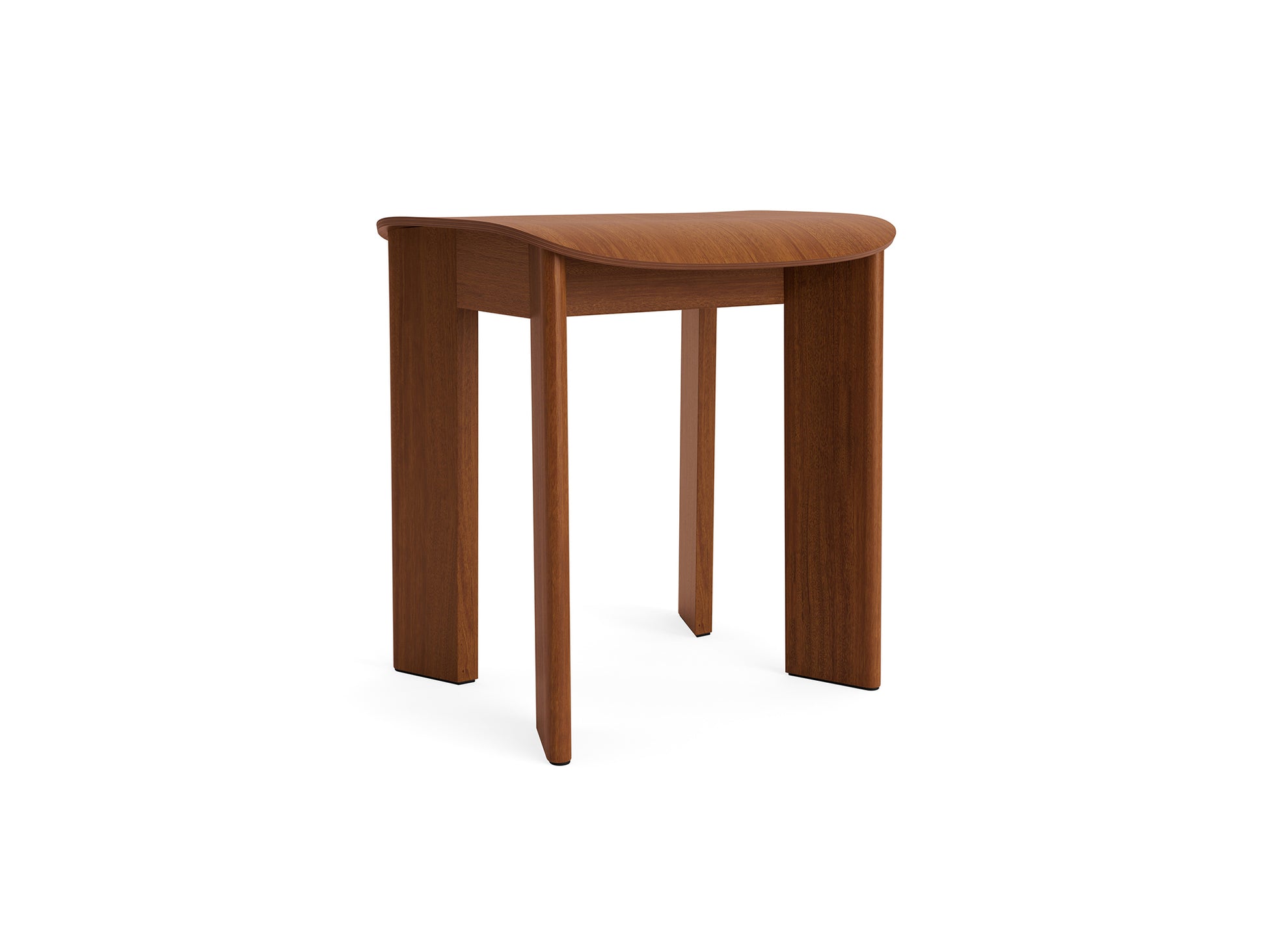 Chisel 10 Stool by HAY - Lacquered Walnut