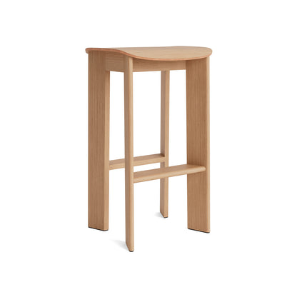Chisel 30 Bar Stool High by HAY - Lacquered Oak