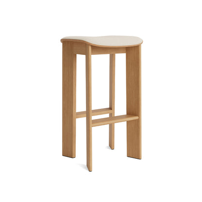 Chisel 30 Bar Stool Seat Upholstery by HAY - High / Oiled Oak / Hallingdal 200