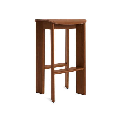 Chisel 30 Bar Stool High by HAY - Lacquered Walnut