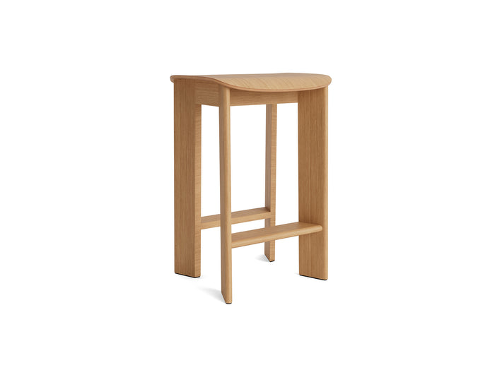 Chisel 30 Bar Stool Low by HAY - Oiled Oak