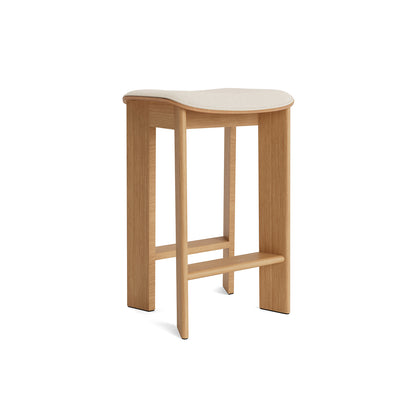 Chisel 30 Bar Stool Seat Upholstery by HAY - Low / Oiled Oak / Hallingdal 65 200
