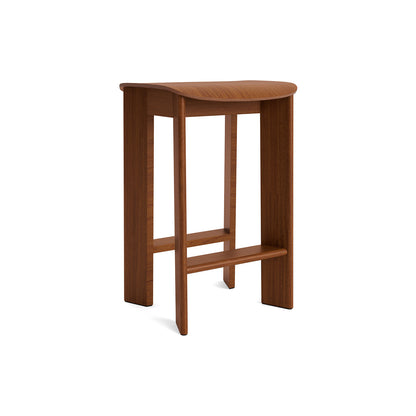 Chisel 30 Bar Stool Low by HAY - Lacquered Walnut