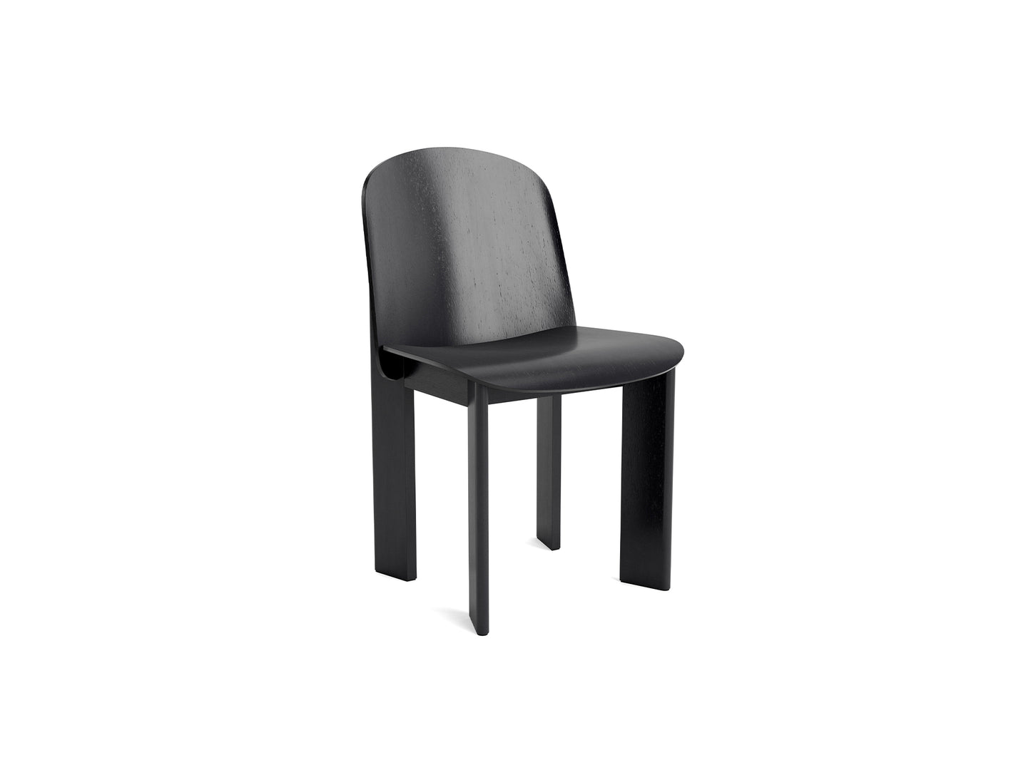 Chisel 65 Chair by HAY - Black Lacquered Oak