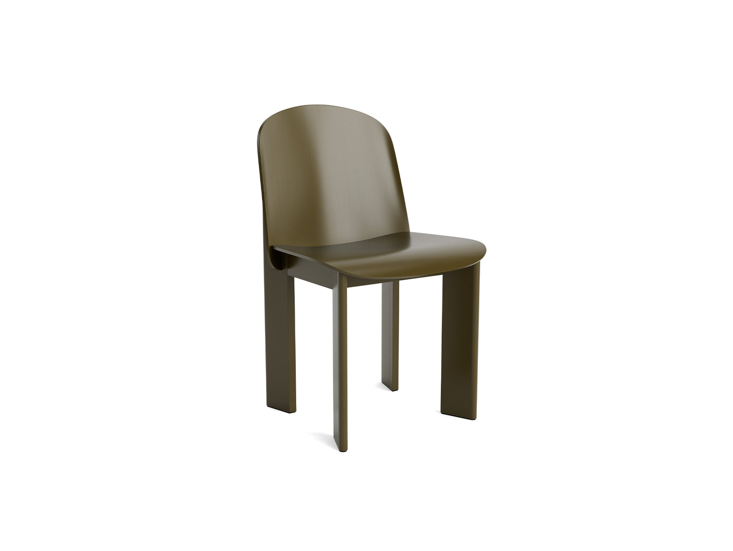 Chisel 65 Chair by HAY - Green Umber Lacquered Oak