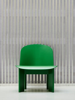 Chisel Lounge Chair by HAY - Lush Green Lacquered Beech