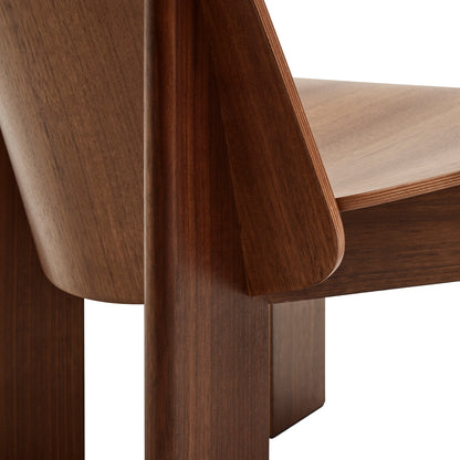 Chisel Lounge Chair by HAY - Lacquered Walnut
