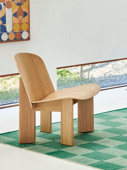 Chisel Lounge Chair by HAY - Lacquered Oak