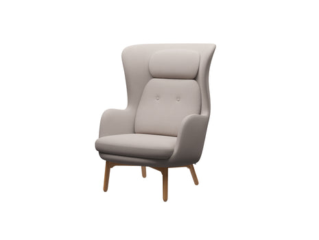 Ro Lounge Chair - Single Upholstery by Fritz Hansen - JH2 / Christianshavn Yellow 1120