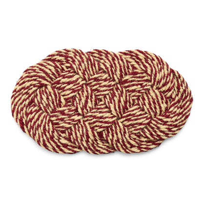 Coco Door Mat - Swirl by HAY - Bordeaux and Off White
