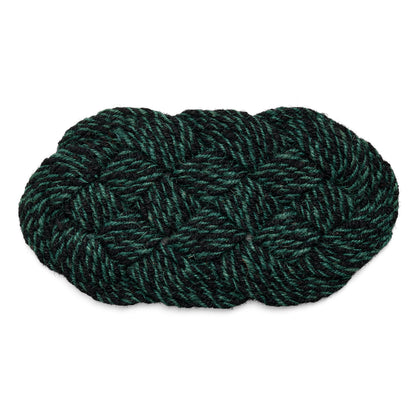 Coco Door Mat - Swirl by HAY - Green and Black