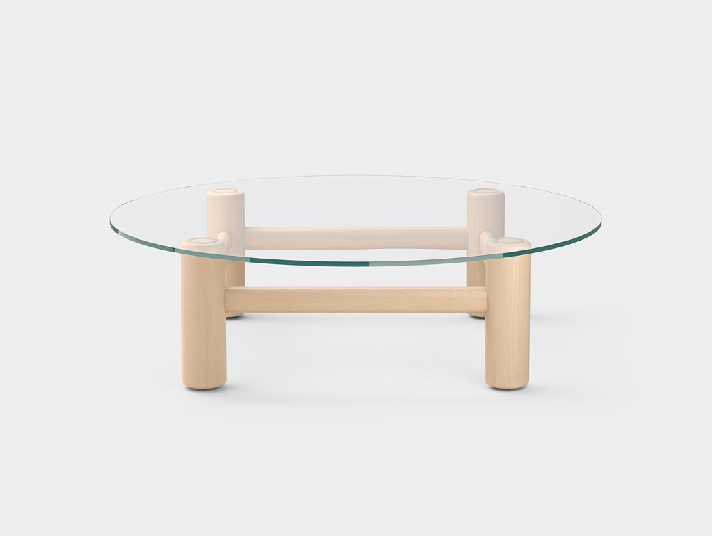 Boundary Table by Massproductions - Round (Diameter: 140 cm) / Natural Beech