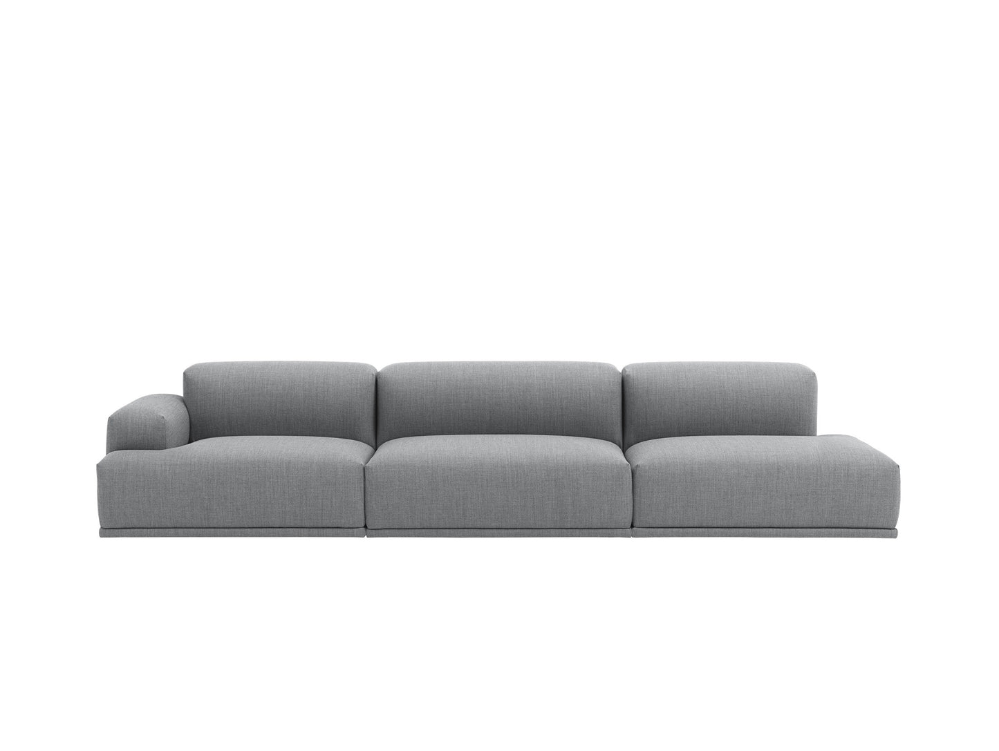 Connect 3-Seater Modular Sofa by Muuto - Configuration 5 / Left Armrest /  Fiord 151