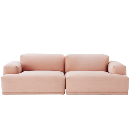 Connect 2-Seater Modular Sofa by Muuto / Configuration 1  / Steelcut Trio 515