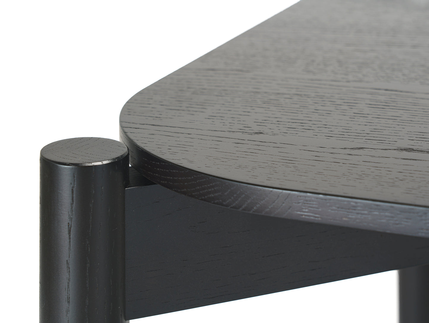 Castor Table by Karimoku New Standard -  Black Lacquered Oak