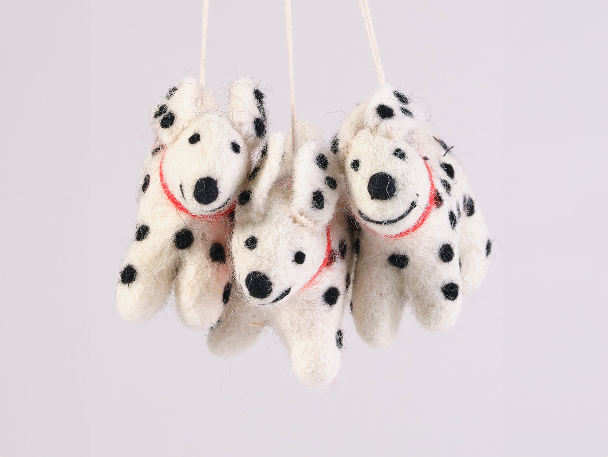 Dog Felted Hanging Decorations by Wrap Stationery - Eric, Spotty Dog