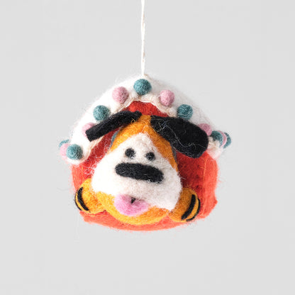 Roger, Dog in the Doghouse Felt Hanging Decoration
