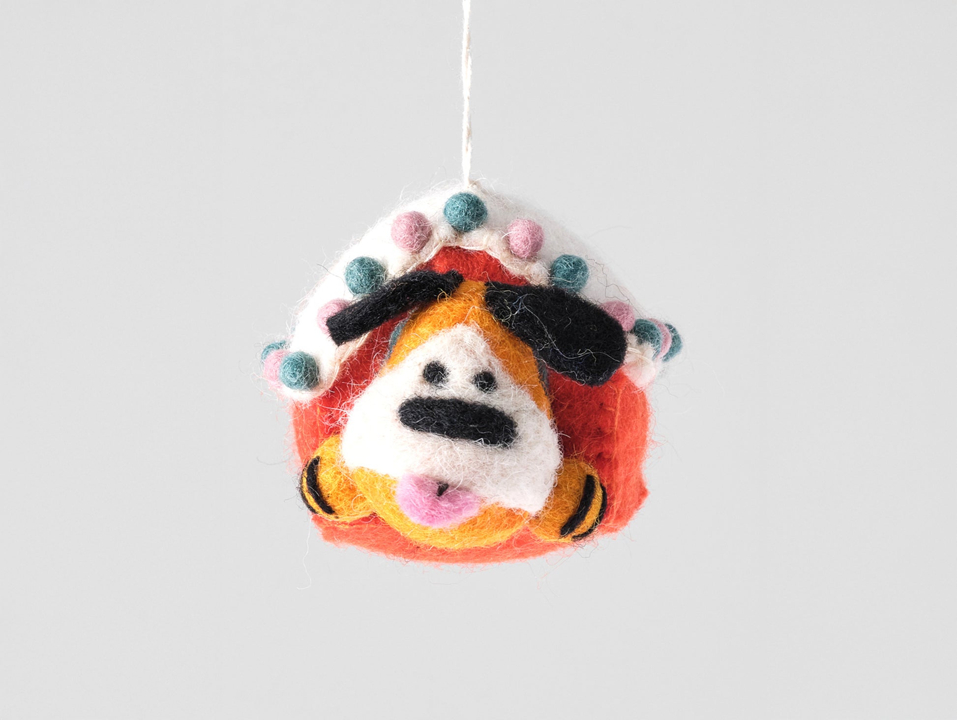 Roger, Dog in the Doghouse Felt Hanging Decoration