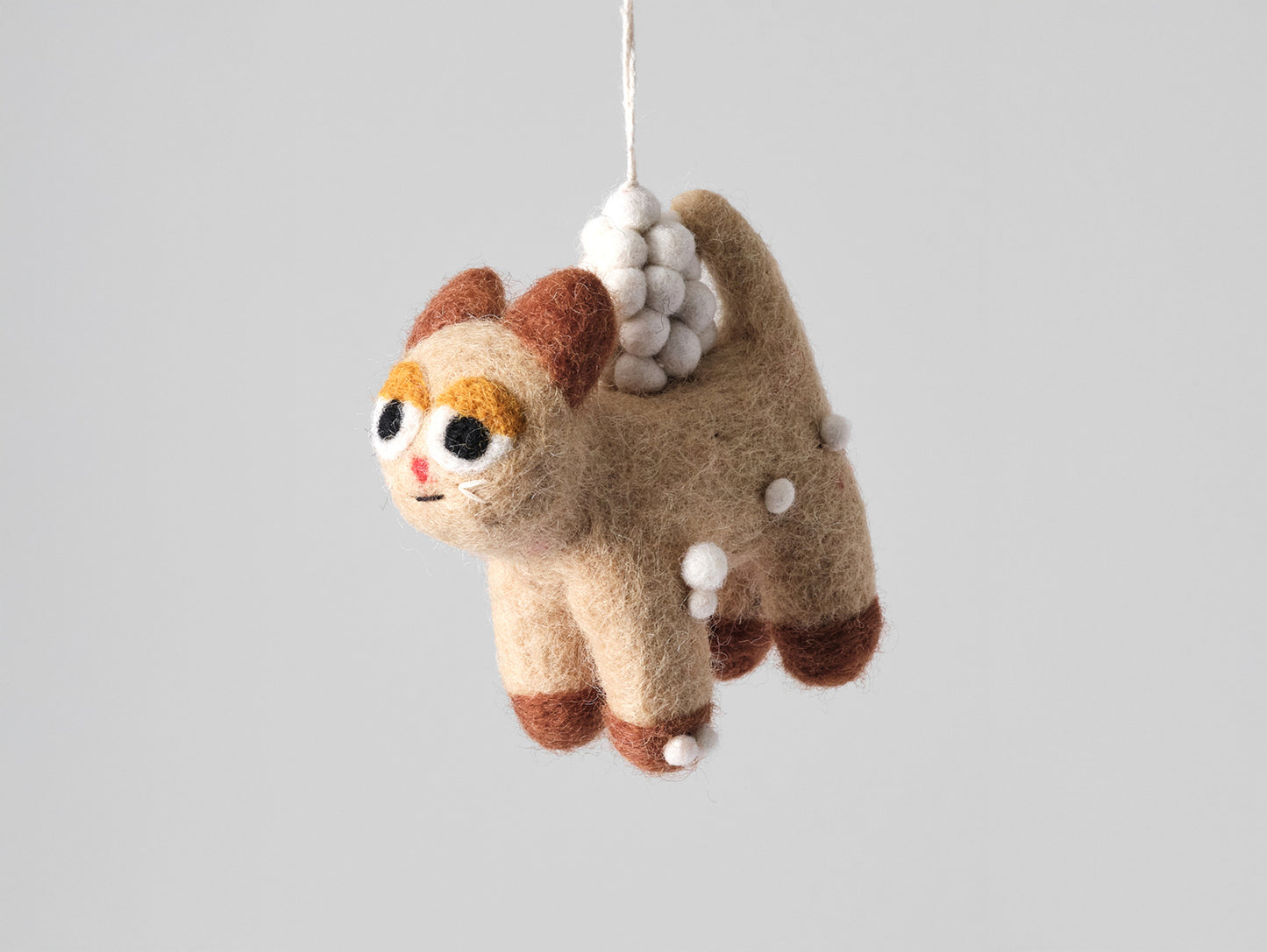 Cat Felted Hanging Decorations