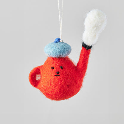 Felted Decorations by Wrap Stationery - Teapot