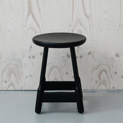 Albert Low Stool / Black Stained Ash/ Ex-Display by Massproductions