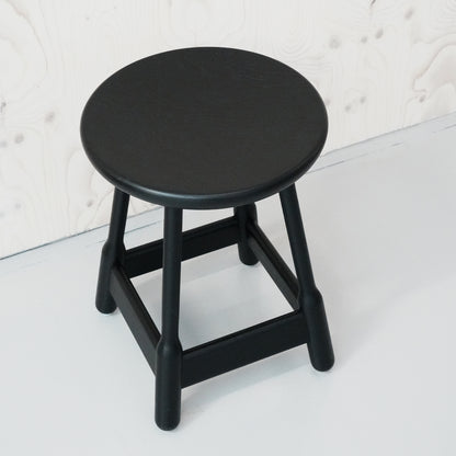 Albert Low Stool / Black Stained Ash/ Ex-Display by Massproductions