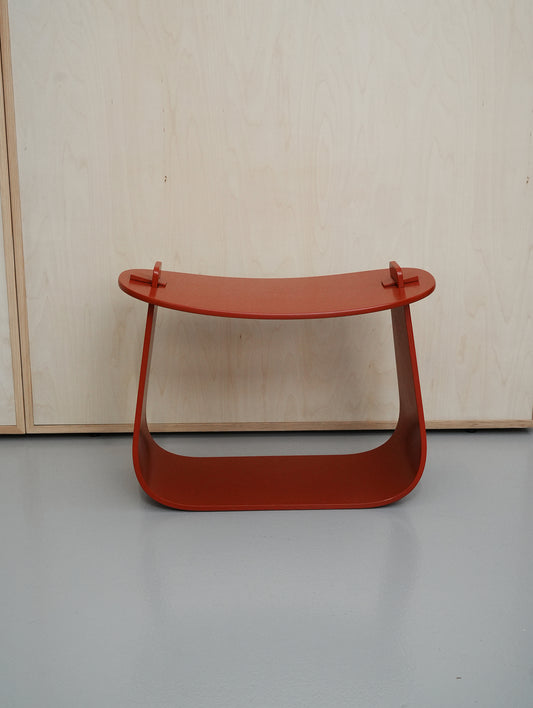 Harry Stool / Red Lacquered Oak / Ex-Display