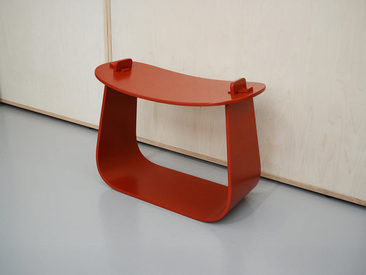 Harry Stool / Red Lacquered Oak / Ex-Display