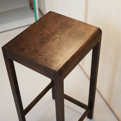 Bar Stool 01 / Dark Oiled Birch / 75 cm / Open Box