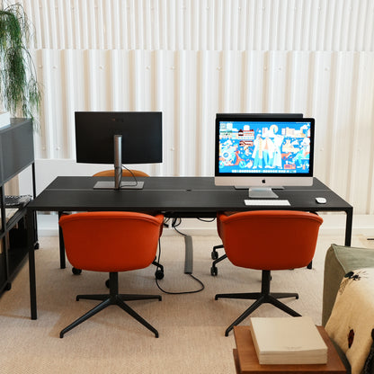 HAY New Order Workspace Table (200 x 100 cm) with Cable Management / Ex-Display