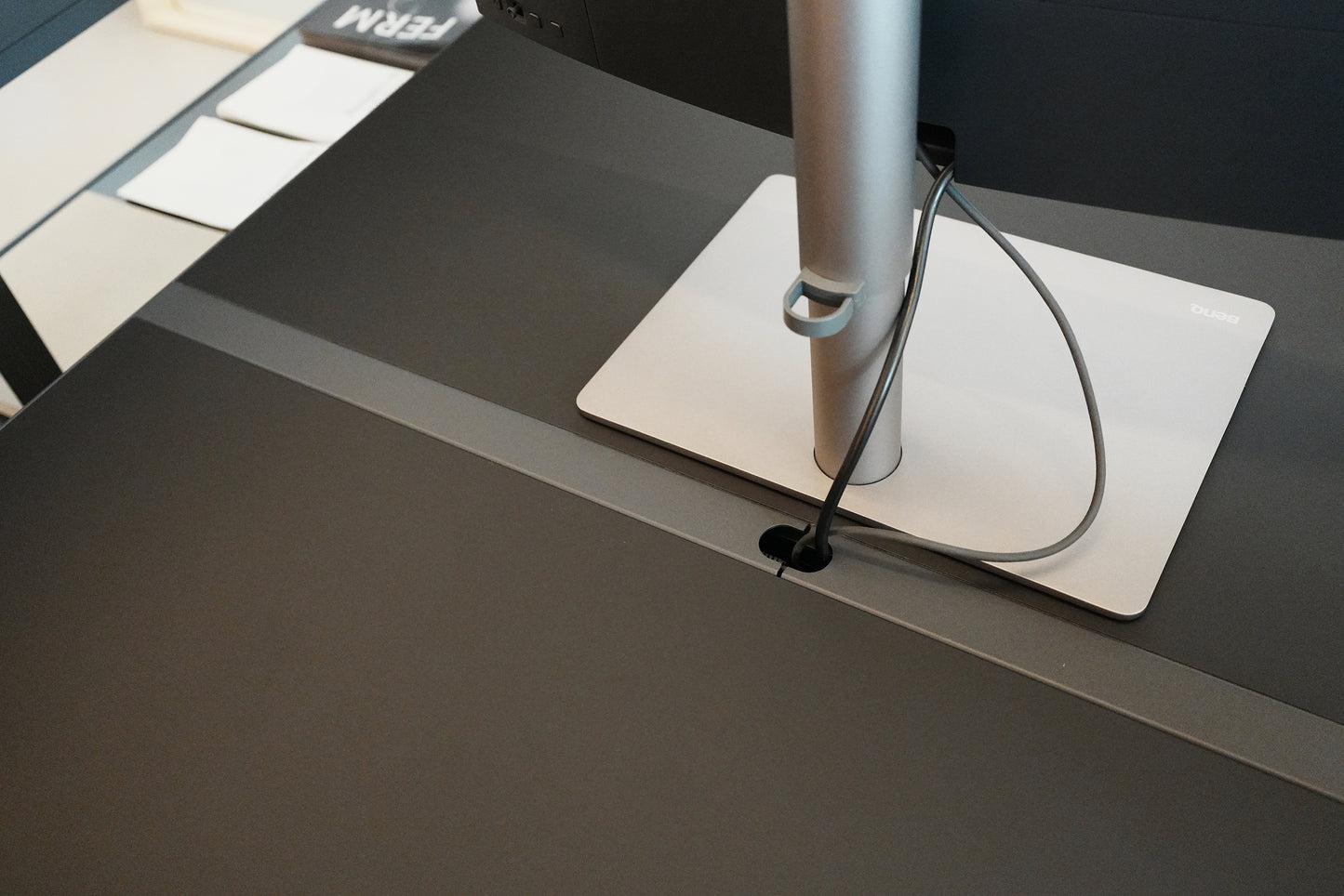 HAY New Order Workspace Table (200 x 100 cm) with Cable Management / Ex-Display