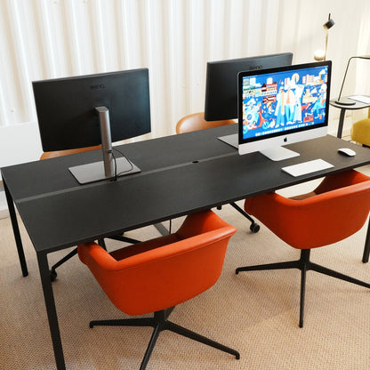 HAY New Order Workspace Table (200 x 100 cm) with Cable Management / Ex-Display