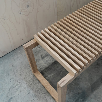 Cutter Bench / Untreated Oak / Open Box by Fritz Hansen