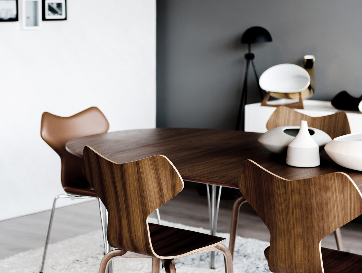 Superellipse Dining Table (Wood Tabletop)