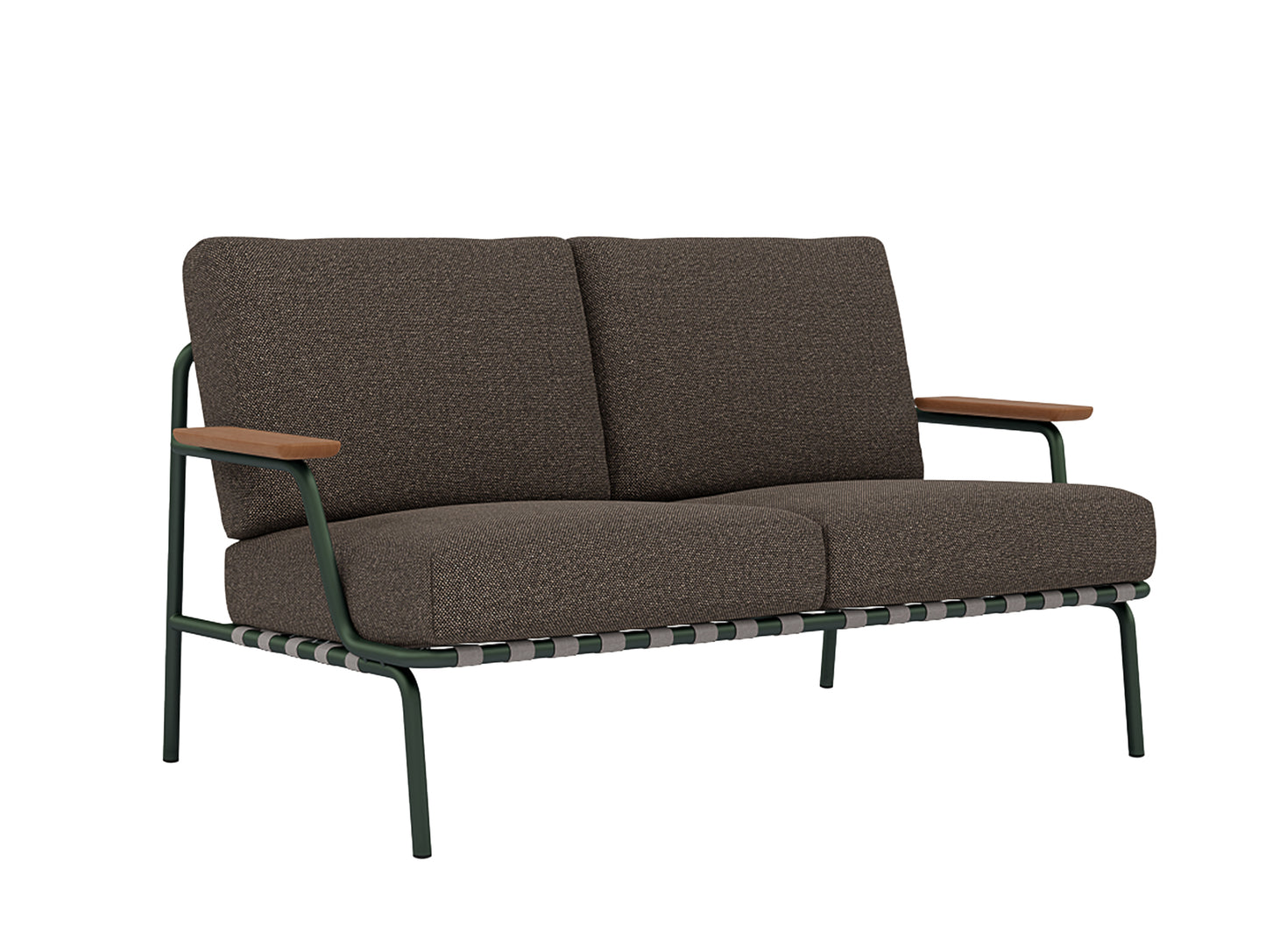 Settle 2-Seater Sofa by Muuto / Dark Green Frame / Laze 02