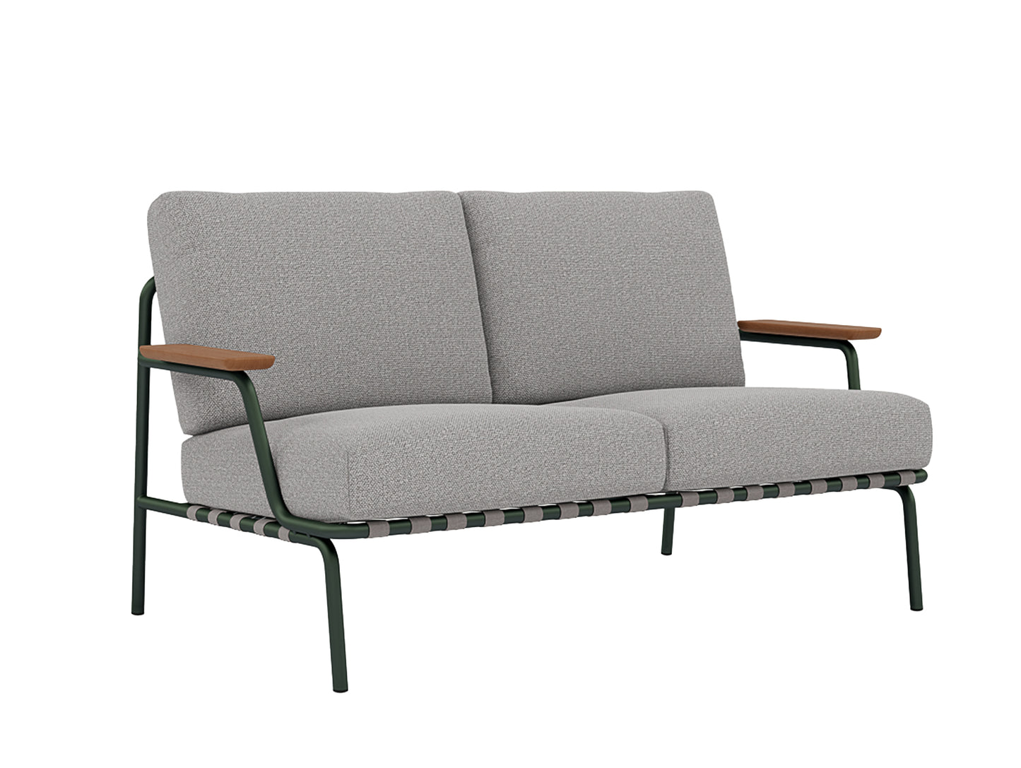 Settle 2-Seater Sofa by Muuto / Dark Green Frame / Laze 03