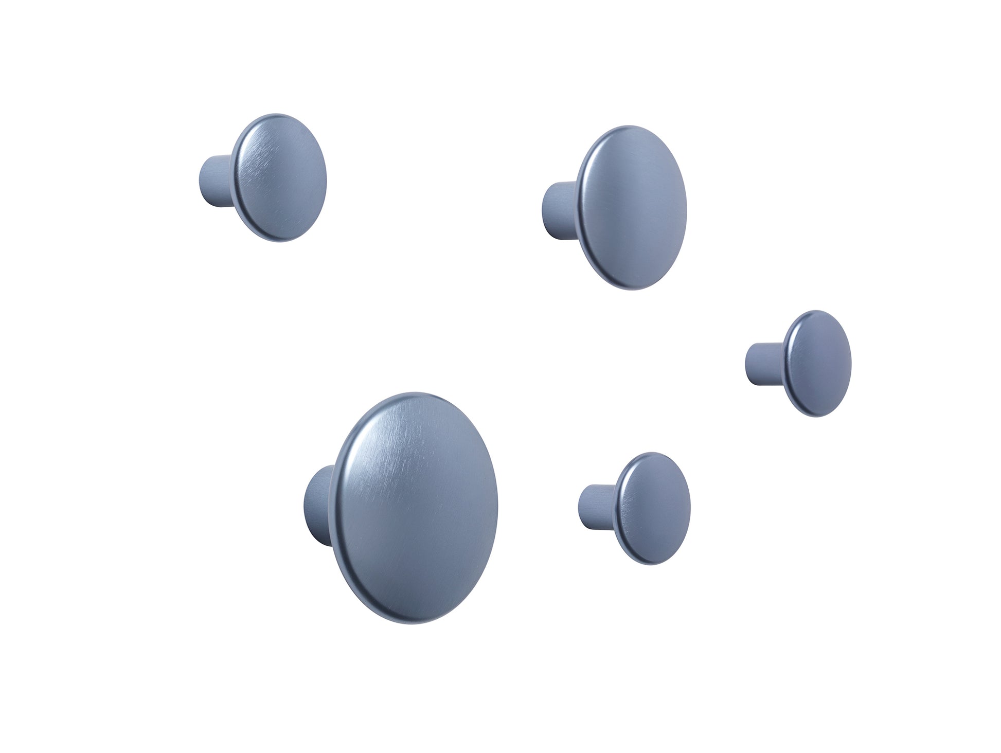 The Dots Metal Hooks by Muuto - Pale Blue Steel