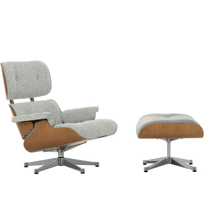 Eames Lounge Chair by Vitra - European Cherry / 06 Cream Sierra Grey Nubia