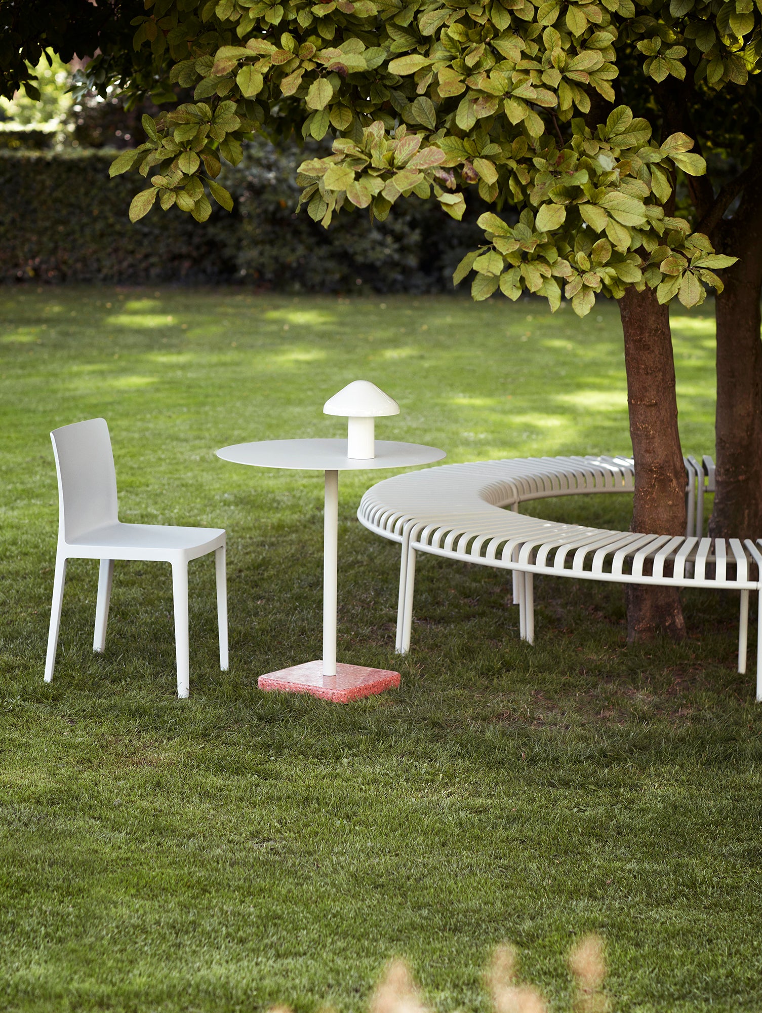 Palissade Park Bench by HAY - Cream White