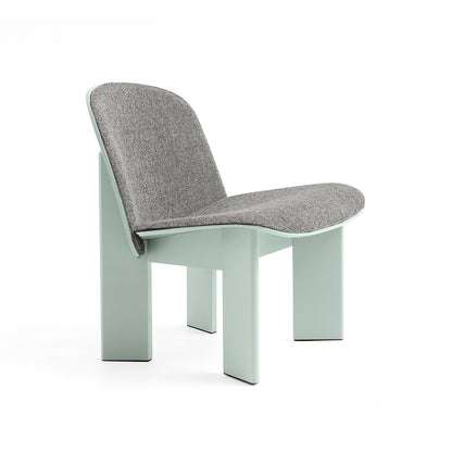 Chisel Lounge Chair (Front Upholstery) by HAY - Eucalyptus Lacquered Beech / Hallingdal 65 116