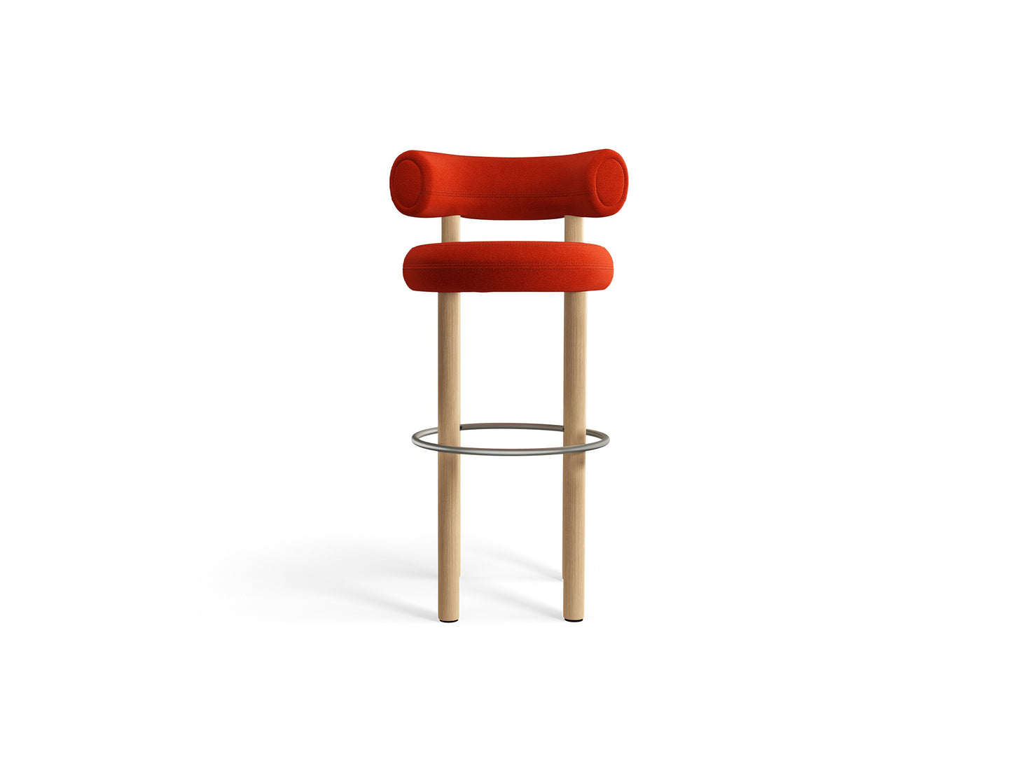 Fat Bar Stool by Tom Dixon - Lacquered Oak / Hallingdal 65 600