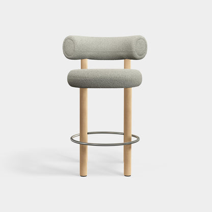 Fat Counter Stool by Tom Dixon - Lacquered Oak / Elle 230