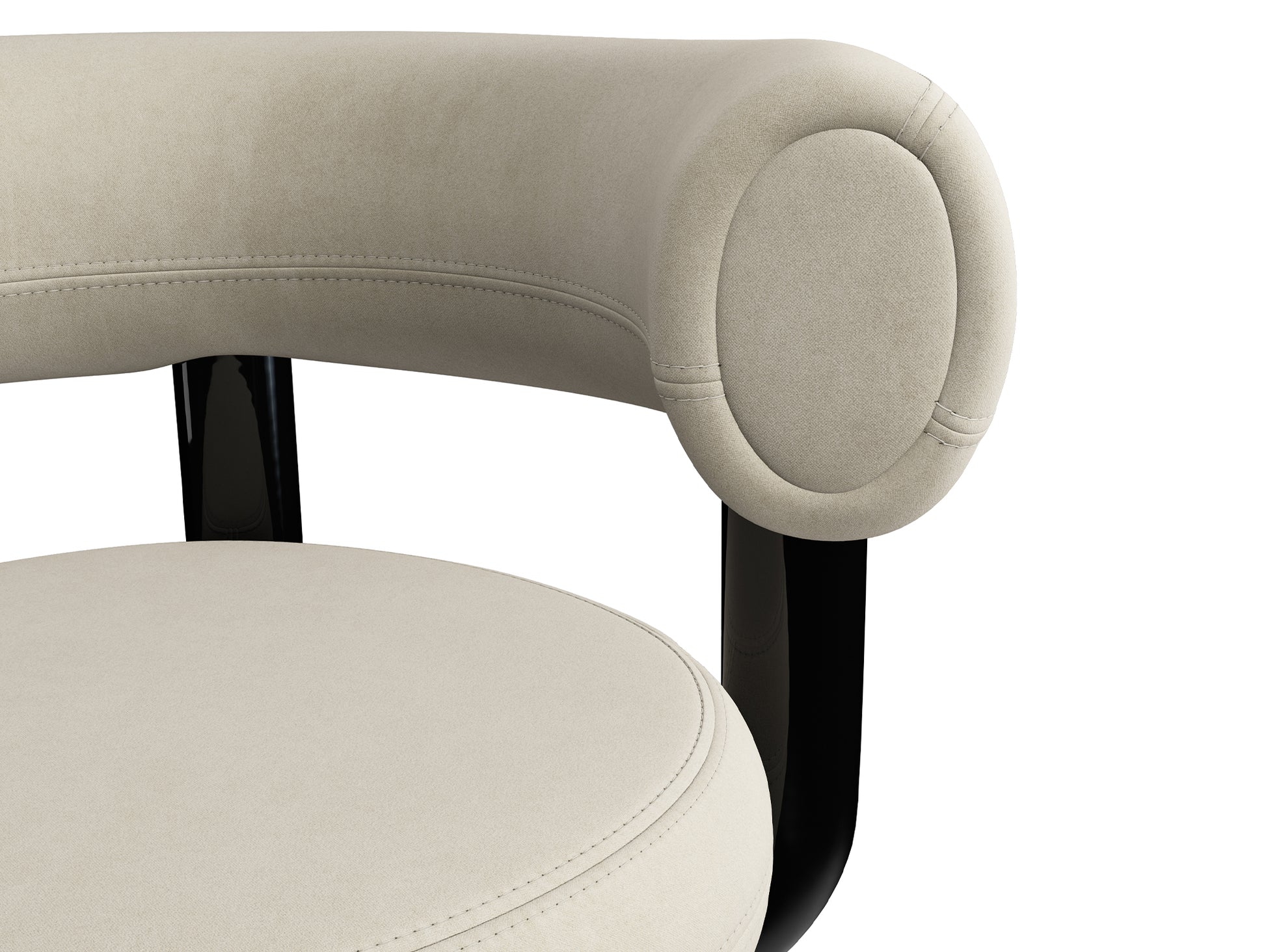 Fat Work Office Chair by Tom Dixon - Tom Dixon Royal Velvet 106