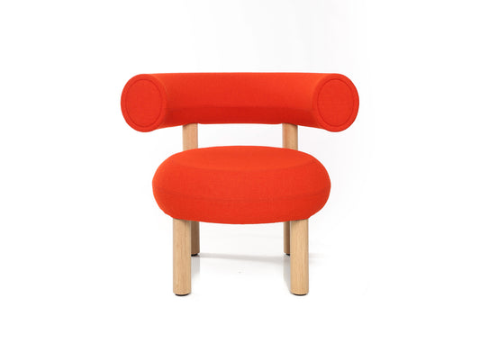 Fat Lounge Chair Wood by Tom Dixon - Lacquered Oak / Hallingdal 65 600