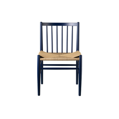 J80 Chair by FDB Mobler - Steel Blue Painted Beech