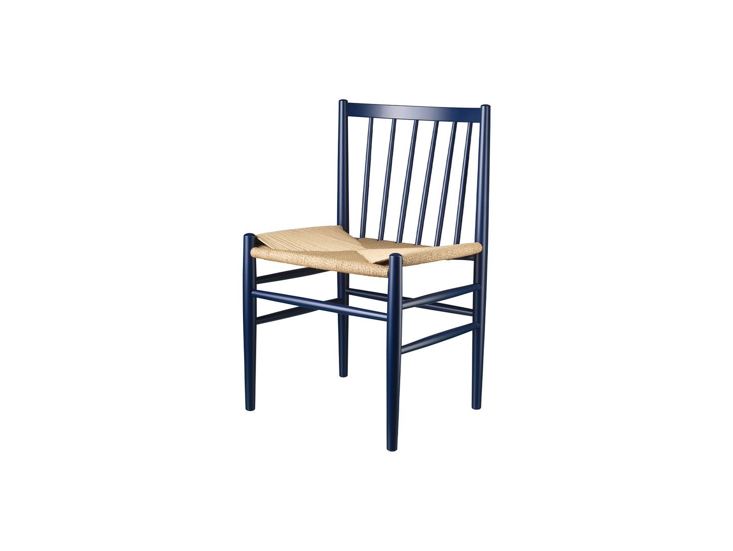 J80 Chair by FDB Mobler - Steel Blue Painted Beech