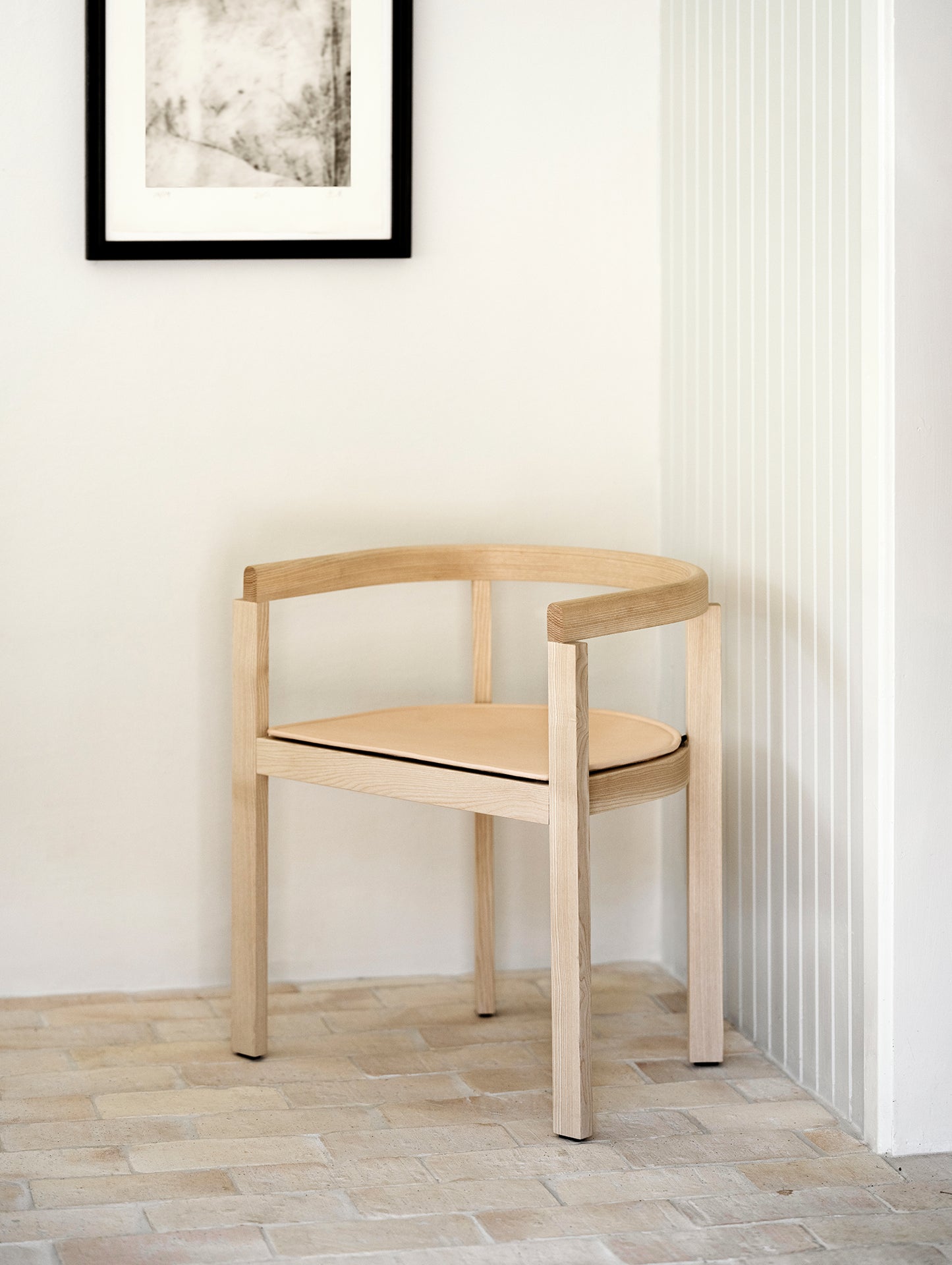 After Chair Seat Cushion by Fritz Hansen - Natural Leather