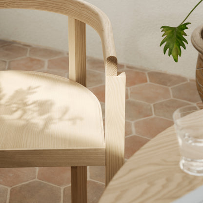 After Chair by Fritz Hansen - White Pigmented Oiled Ash