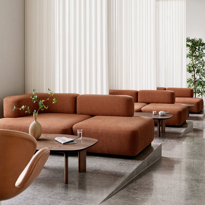 Analog Coffee Table (JH63A) by Fritz Hansen - Walnut