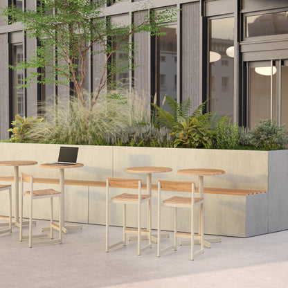 Pelagus High Table by Fritz Hansen - H95 cm / Light Ivory